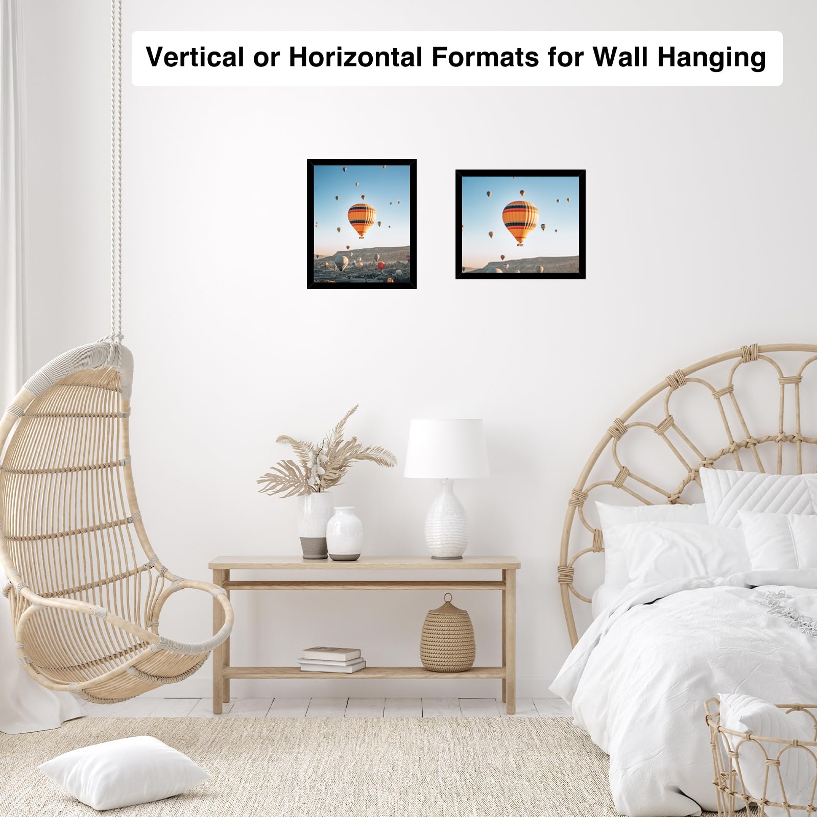 JCJMY 9x10 Picture Frame Black for Wall Hanging or Tabletop, Wall Mounting Horizontally or Vertically, 9 x 10 Wall Gallery Poste